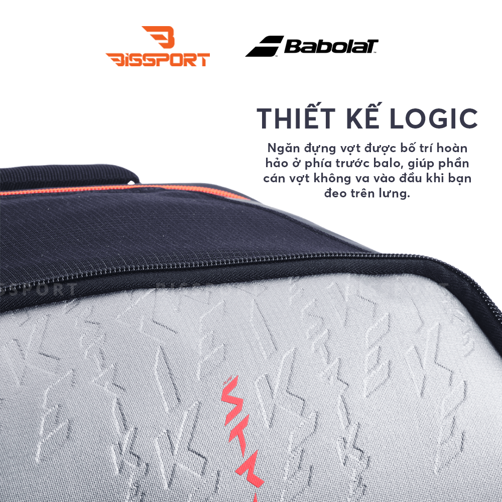 Balo Pickleball / Tennis Babolat Pure Strike OFF Carbon Gray Chính Hãng - Tiên Lợi - Đa Dụng - Chắc Chắn - Bền Bỉ